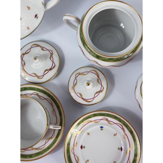 Tea Set for Six by Haviland Limoges, France, 1990s, Set of 15 For Sale - Image 4 of 18