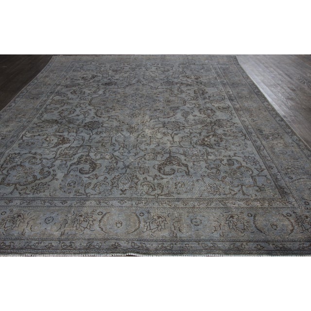 Mid 20th Century Vintage Overdye Rug For Sale - Image 4 of 7