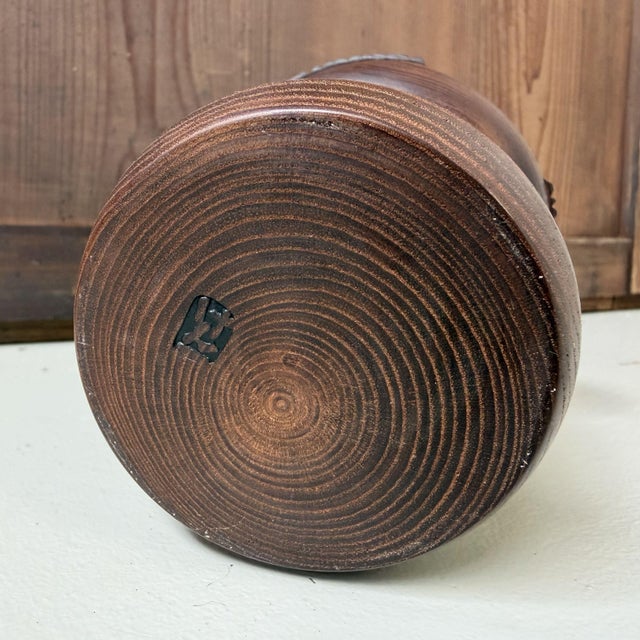 Brown Vintage Sōsaku Kokeshi Shimoyo by Murakami Ken-Ichi, 1960s For Sale - Image 8 of 10