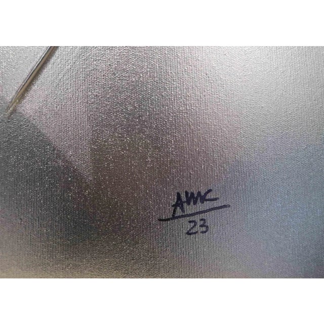 Contemporary Anna Maria Caboni, A Hard Rain's Gonna Fall, Mixed Media, 2023 For Sale - Image 3 of 4