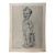 1940s Original Signed Graphite Illustration of Laughing Toddler With Bucket, 11.5 × 8.75 In. For Sale