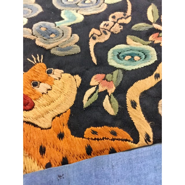 Antique Chinese Hand Embroidered Silk Rank Badges - Set of 3 For Sale In Portland, ME - Image 6 of 13