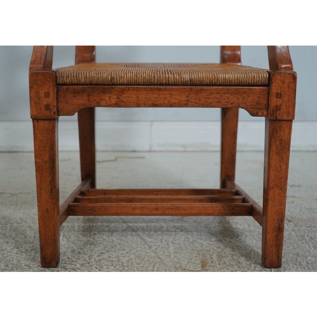 Pair Guy Chaddock Distressed Ladderback Armchairs For Sale In Philadelphia - Image 6 of 12