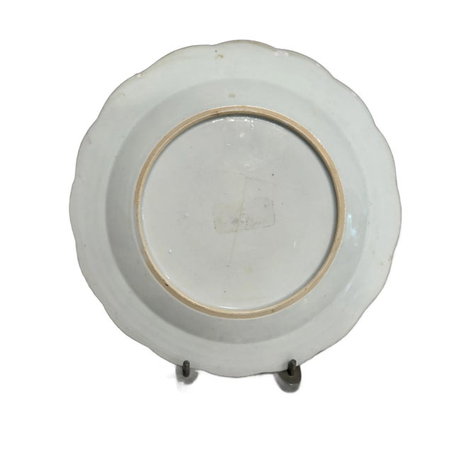 Important Pair of 18th Century English Worcester Hand-Painted Plates, 9” Diameter Each For Sale - Image 6 of 12