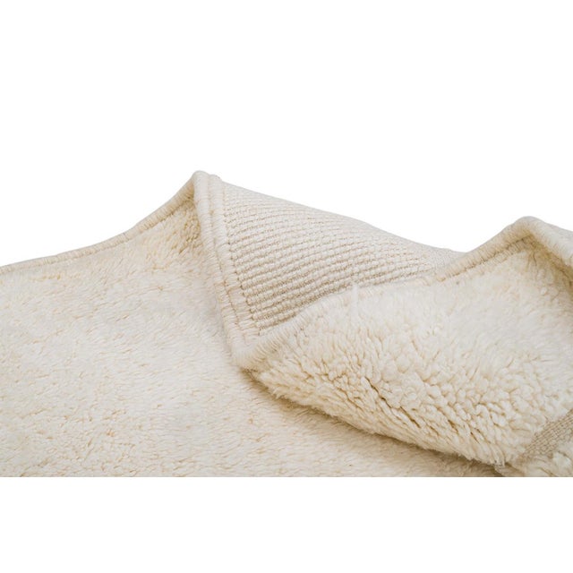 Textile Hand-Knotted Wool Rug by Azele Studio For Sale - Image 7 of 12