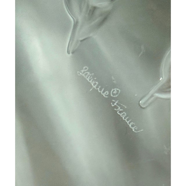 Late 20th Century Lalique France French Crystal Ceres Wheat Bowl For Sale - Image 5 of 6