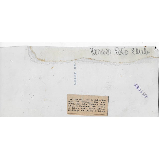 Figurative 1931 Denver Polo Club Spectators Photograph For Sale - Image 3 of 3