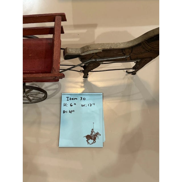 Antique Folk Art 1911 Gibbs Toy Co "Pacing Joe" Pull Toy Horse For Sale - Image 9 of 9