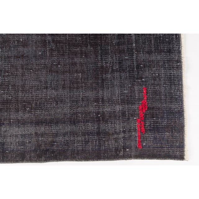 Textile Bohemian Grey and Red Vintage Rug For Sale - Image 7 of 10