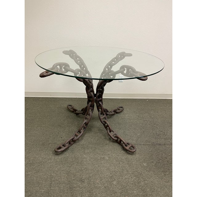 1970s Vintage Chain Tables For Sale - Image 5 of 8