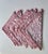 1980s Croscill White & Pink Scrollwork Dinner Napkins - Set of 7 For Sale - Image 4 of 17