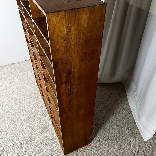 Brown 20th Century Thirty-Compartment Trade Cabinet, 1960s For Sale - Image 8 of 18