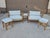 McGuire Pair of McGuire Target Back Lounge Chairs With 3 McGuire Footstools For Sale - Image 4 of 18