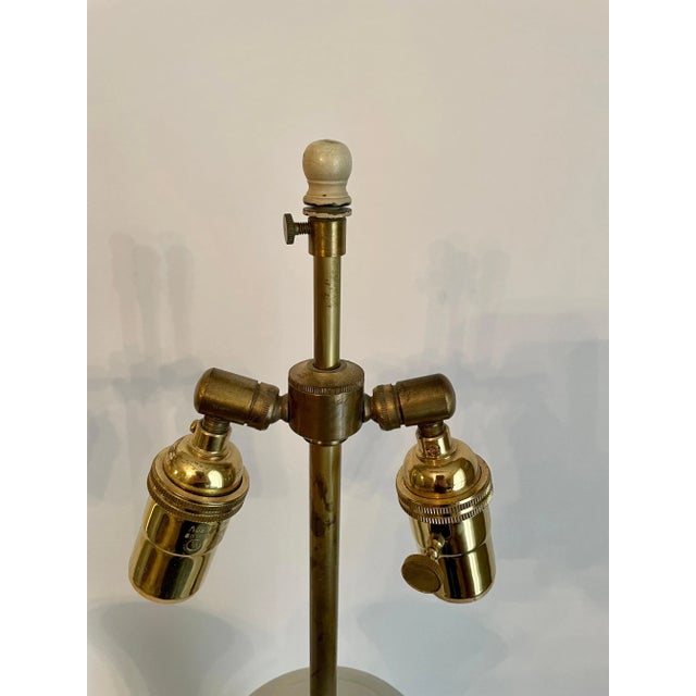 Glass Italian Opalescent Glass Lamps - A Pair For Sale - Image 7 of 9