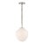 Thomas O'Brien for Visual Comfort Signature Katie Acorn Pendant in Polished Nickel with White Glass For Sale