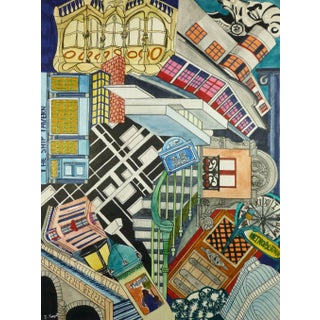 Isabelle Troquet, Modern Cityscape Abstract For Sale