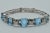 Silver 1920s The Bianca: Phenomenal Antique Santa Maria Aquamarine Bracelet in Platinum For Sale - Image 8 of 10