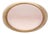 16 Carat Oval Pink Quartz Cabochon 14k Yellow Gold Vintage Dome Bold Signet Ring, Size 7 For Sale