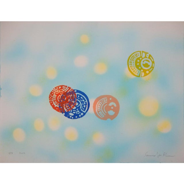 Seund Ja Rhee, Star Composition, 2004, Lithograph For Sale - Image 7 of 7