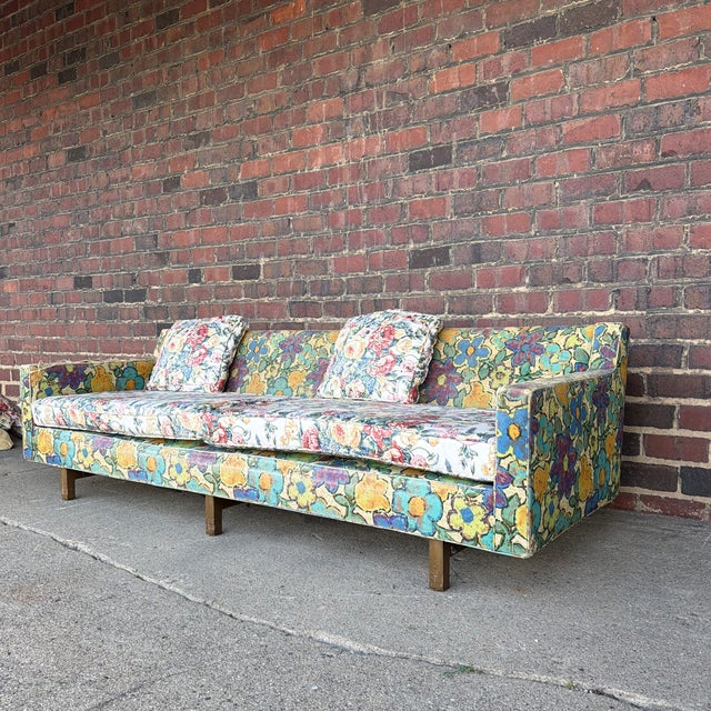 A classic four-seat sofa designed by Edward Wormley for Dunbar, one of the most respected collaborations in American Mid-...
