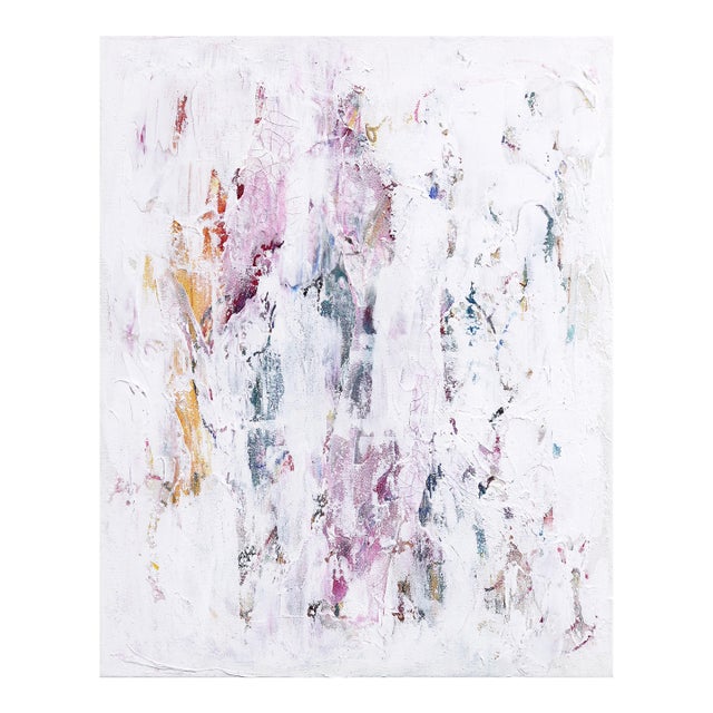 Rapture - Textural Contemporary Abstract Minimalist Painting Original Artwork by Le BohemianMuse For Sale