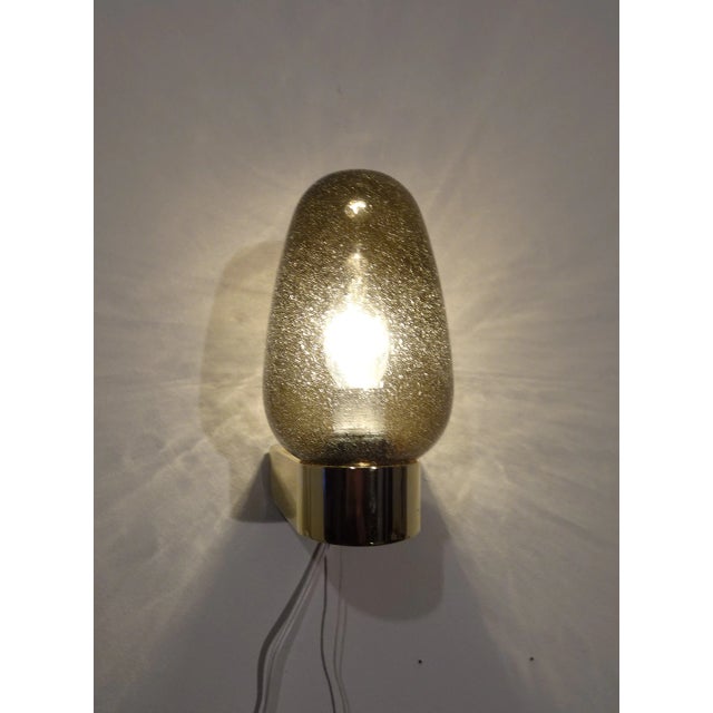 1970s Vintage Scandinavian Wall Sconces in Glass with Spare Shade, 1970s, Set of 2 For Sale - Image 5 of 7