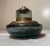 1960s Large Vintage Handmade Hand Blown Control Bubble Glass Bronze Desk Inkwell Jar For Sale - Image 5 of 10