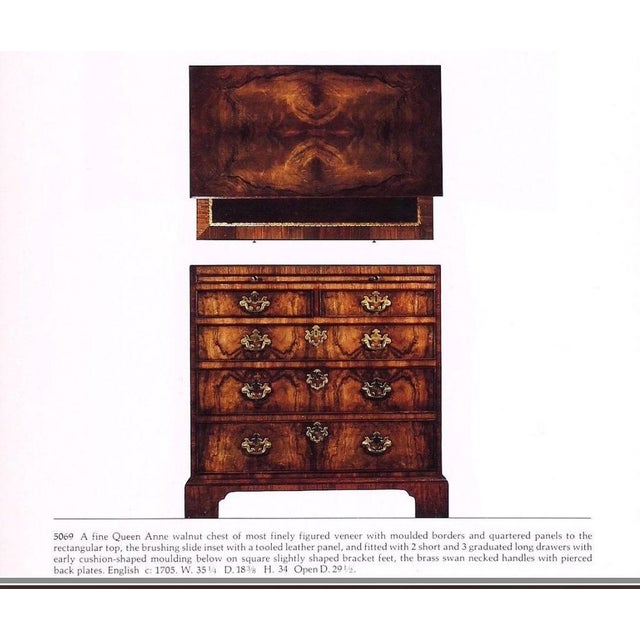 Baker 18th Century English Style Walnut Bachelor's Chest For Sale - Image 10 of 10