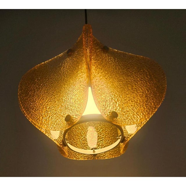 Mid-Century Glass Pendant Lamp, Germany, 1960s For Sale - Image 13 of 15