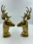 Mid 20th Century Mid 20th Century Hollywood Regency Style Brass Stag Bust Bookends - a Pair For Sale - Image 5 of 13