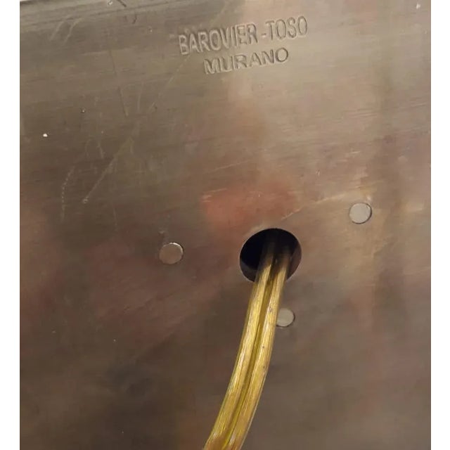 Transparent 1960s Torchere Sconce by Barovier E Toso For Sale - Image 8 of 9