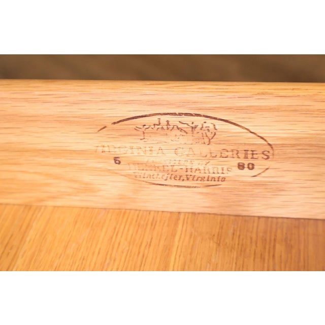 Henkel Harris Virginia Galleries Genuine Mahogany Highboy Chest For Sale - Image 9 of 18
