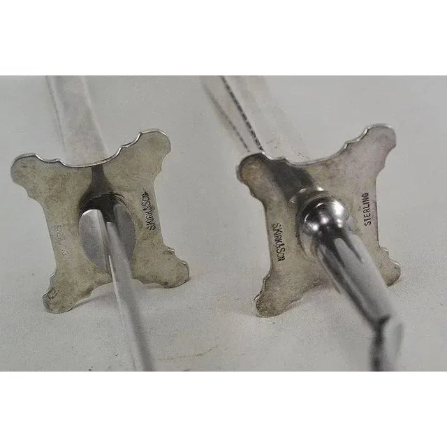 Mid 20th Century Large Winslow Pattern S Kirk & Son Sterling Silver Carving Set For Sale - Image 5 of 10