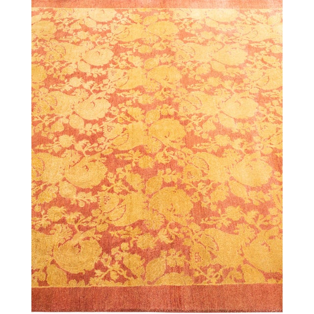 Solo Rugs Mogul Hand-Knotted Area Rug - Pink, 4' 0" x 5' 10" For Sale - Image 4 of 8