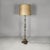 Mid-Century Modern Italian Wood Floor Lamp with Gold Leaf and Light Blue Lacquer, 1940s For Sale - Image 3 of 18