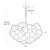 Bubbles Chandelier, Brushed Nickel with Amber Glass For Sale In Detroit - Image 6 of 7