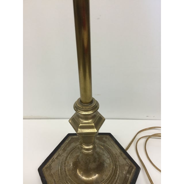 Vintage Frederick Cooper Tall Brass & Marble Floor Lamp Chairish