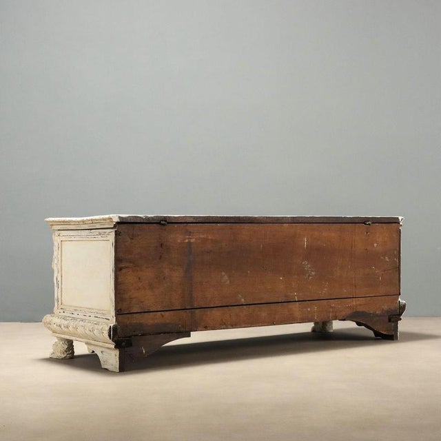 Neorenaissance Style Carved and Painted Chest For Sale - Image 13 of 15