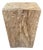 Andrianna Shamaris Sculptural Teak Wood Side Table or Pedestal For Sale