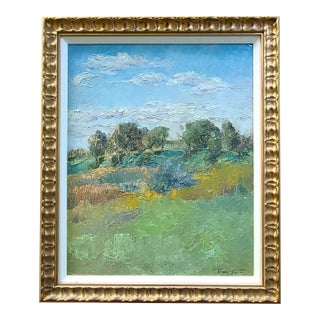 Beautifully Framed Landscape “To the West” For Sale