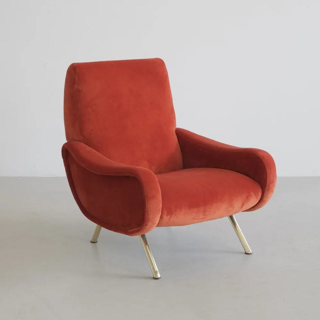 Red Lady Armchair by Marco Zanuso for Arflex, Italy, 1960 For Sale - Image 8 of 8
