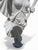 Italian Classical Marble Pedestals with Sculpted Figures, 1980, Set of 2 For Sale - Image 6 of 14