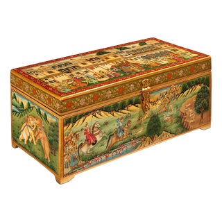 Vintage Indian Blanket Box, 1950s For Sale