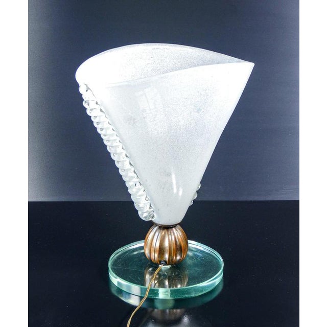 Blown Glass Table Lamp from Barovier, 1930s For Sale - Image 12 of 18