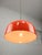Plastic Space Age Orange Pendant Lamp from Guzzini, 1960s For Sale - Image 7 of 15