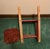 Textile Vintage or Antique (Unknown Age) Toddler Rocking Chair With Fabric Covered Seat For Sale - Image 7 of 9