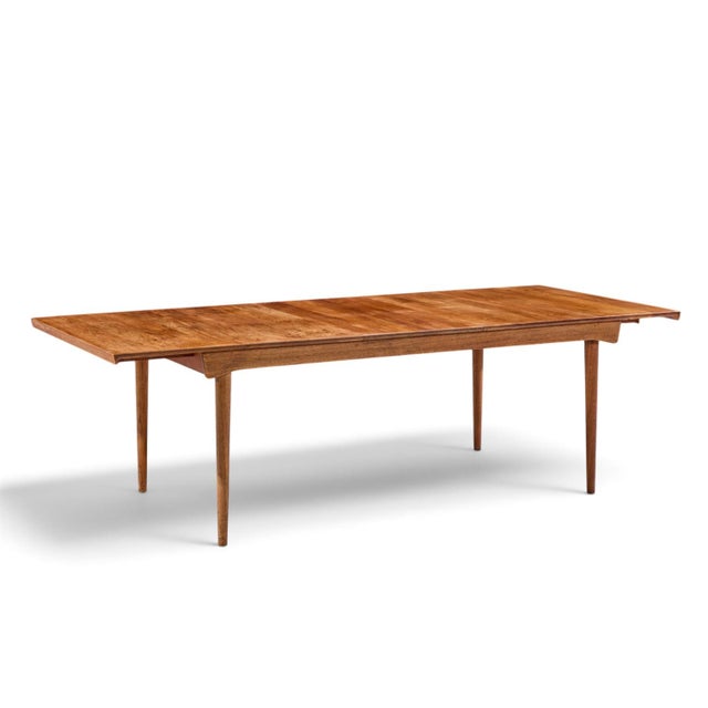 Finn Juhl for France & Søn Fd510 Expanding Teak Dining Table With 2 Leaves For Sale - Image 9 of 14