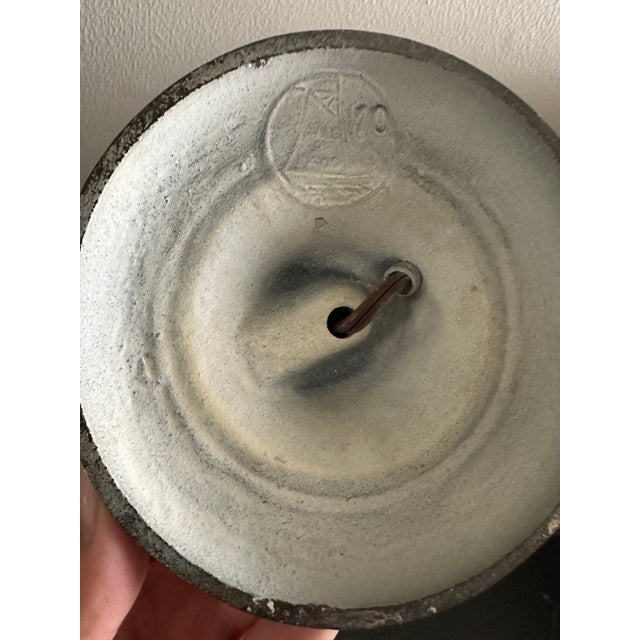 1910s Salem Brothers Art Nouveau Lamp With Slag Glass Shade, Circa 1920s For Sale - Image 5 of 9