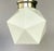 Art Deco 1920s Art Deco White Glass Star Shaped Flush Mount Light Fixture For Sale - Image 3 of 3