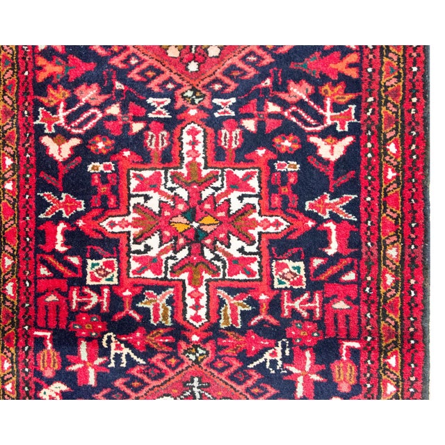 Mid-20th Century Persian Heriz Runner For Sale - Image 4 of 14